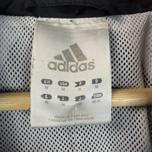 Load image into Gallery viewer, Y2K Adidas Black & White Full Zip Windbreaker Jacket Size Medium