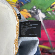 Load image into Gallery viewer, Purple P001 Paint Splatter Skinnt Jeans Size 36”