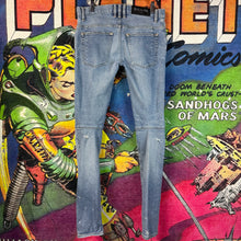 Load image into Gallery viewer, Balmain Distressed Motto Blue Jeans Size 29