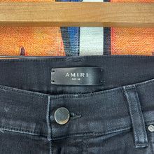 Load image into Gallery viewer, Amiri MX1 Bandana Jeans Black Size 34”