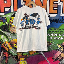 Load image into Gallery viewer, vintage 1990s Carolina Panthers Looney Tunes Crossover Tee Size Large