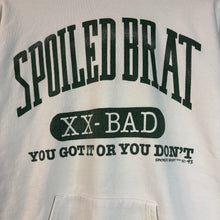 Load image into Gallery viewer, Vintage 1993 Spoiled Brat College Spellout Pullover Hoodie Size XL
