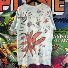 Load image into Gallery viewer, Vintage 90s The Cure Wish Tour 1992 Liquid Blue AOP Tee Size XL