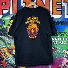 Load image into Gallery viewer, Y2K 2006 Harley Davidson Flaming Bald Eagle Orlando,FL Tee Size 2XL