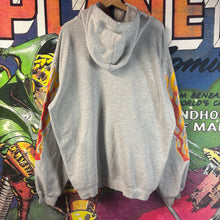 Load image into Gallery viewer, Vintage Gray Adidas Flames Hoodie Size XL