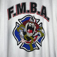 Load image into Gallery viewer, Vintage 90s Taz NJ State Firefighters Tee Size 2XL
