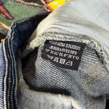 Load image into Gallery viewer, No Faith Studios Wave Denim Jeans Size 32”