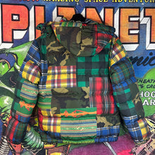 Load image into Gallery viewer, Polo Ralph Lauren Aztec Patchwork Puffer Jacket Size Medium