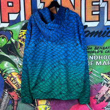 Load image into Gallery viewer, Off-White All-Over Peacock Hoodie Blue Size XL