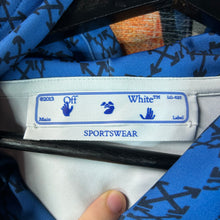 Load image into Gallery viewer, Off-White All-Over Peacock Hoodie Blue Size XL