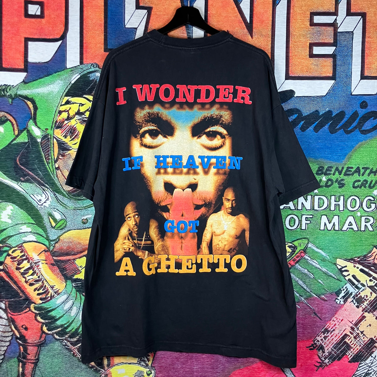 Vintage 90s Tupac Shakur Boot Rap Tee Size 2XL – Area52houston