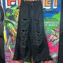 Load image into Gallery viewer, VETEMENTS Destroyed Baggy Jeans Size 32”