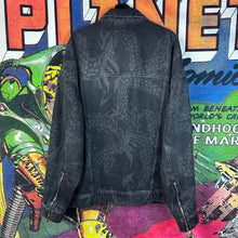 Load image into Gallery viewer, Givenchy Dragon Denim Jacket Black Size 2XL