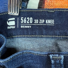 Load image into Gallery viewer, G-Star 5620 3D Zip Knee Skinny Jeans Size 31"