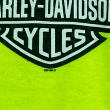 Load image into Gallery viewer, Harley Davidson Highlighter Green Emblem Tee Size L