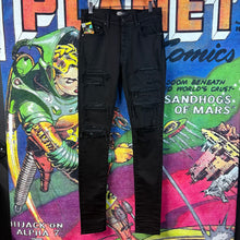 Load image into Gallery viewer, Amiri MX1 Distressed-Effect Skinny Jeans Size 31"