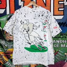Load image into Gallery viewer, Vintage 90s Soccer AOP Tee Size L