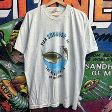 Load image into Gallery viewer, Vintage 90’s Fish Tee Size Large