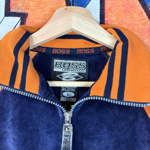 Load image into Gallery viewer, Vintage 90s BOSS Velour Quarter-Zip Track Top