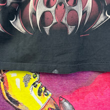 Load image into Gallery viewer, Vintage 90s ‘98 Liquid Blue Tribal Metal Skull Tee Size 2XL