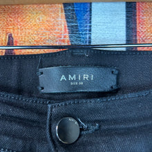 Load image into Gallery viewer, Amiri MX1 Bandana Jeans Black Size 38”