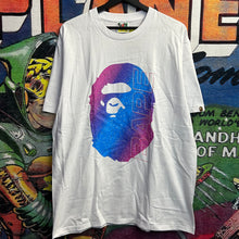Load image into Gallery viewer, Brand New Bape Electro Neon Ape Head Tee Size XL