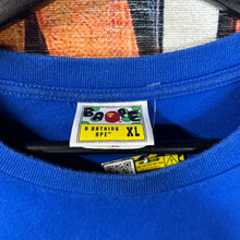 Load image into Gallery viewer, Bape College Tee Blue and Yellow Size XL