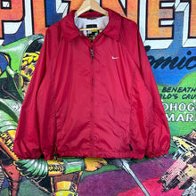 Load image into Gallery viewer, Y2K Nike Red Nylon Windbreaker Jacket Size Large