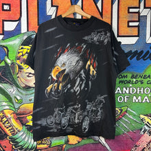 Load image into Gallery viewer, Y2K Eagles & Motorcycles AOP Tee Size Large
