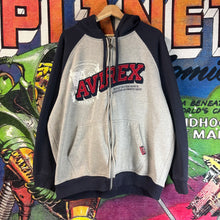 Load image into Gallery viewer, Y2K Avirex Zip Up Hoodie Size 2XL