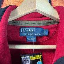 Load image into Gallery viewer, Vintage 90s Polo Ralph Lauren Quarter Zip Snap Sweater Size Large