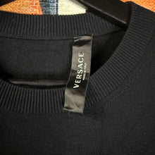 Load image into Gallery viewer, Versace Noire Taille Embroidered Sweatshirt Size Large