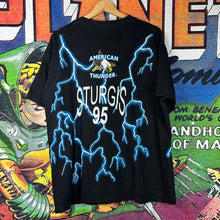 Load image into Gallery viewer, Vintage 90s 1995 Sturgis American Thunder Tee Size Large