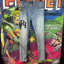 Load image into Gallery viewer, Amiri Leather Patch Jeans Size 33”
