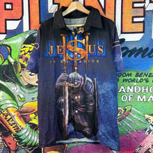 Load image into Gallery viewer, Jesus Is My Savior Rayon Button Up Size Medium