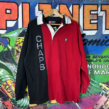 Load image into Gallery viewer, Y2K Chaps Ralph Lauren Embroidered Rugby Shirt Size Medium