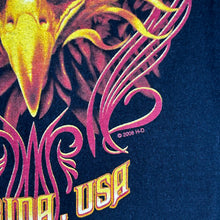 Load image into Gallery viewer, Y2K 2006 Harley Davidson Flaming Bald Eagle Orlando,FL Tee Size 2XL
