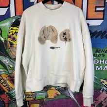 Load image into Gallery viewer, Palm Angels Spray Bear Crew Neck Sweater Size Small
