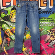 Load image into Gallery viewer, Off White Diagonal Stripe Jeans Size 32”