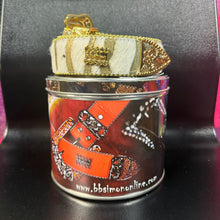 Load image into Gallery viewer, New B.B. Simons Gold And White Pony Hair Swarovski Crystal leather Belt Size 30