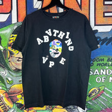 Load image into Gallery viewer, Bape Multi Camo Broken College Tee Size Medium