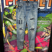 Load image into Gallery viewer, Amiri Embroidered Skinny Jeans Size 38”
