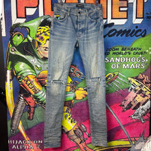 Load image into Gallery viewer, Amiri Distressed Skinny Jeans Size 30”