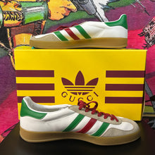 Load image into Gallery viewer, Adidas Gucci Gazelle White & Green Size 12