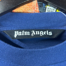 Load image into Gallery viewer, Palm Angels Logo Tee Blue Size Large