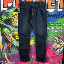 Load image into Gallery viewer, Evisu Painted Yellow Seagull Selvedge Denim Size 32”