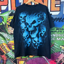 Load image into Gallery viewer, Liquid Blue Blue Flamming Skull Tee Size XL