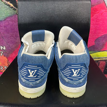 Load image into Gallery viewer, Louis Vuitton LV Trainer Denim Monogram Size LV 11 / M12