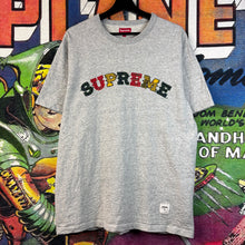 Load image into Gallery viewer, Supreme Plaid Appliqué Short-Sleeve Tee Size Large