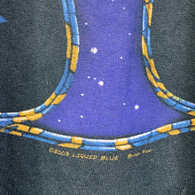 Load image into Gallery viewer, Vintage Y2K 2003 Liquid Blue Brian Fox Tribal Skull Cross Size XL